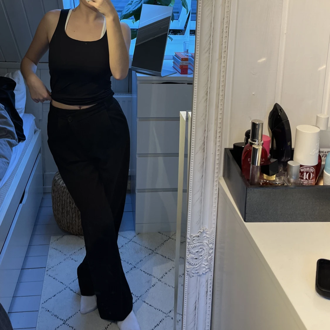 Svart kostymbyxor - Zara - 90