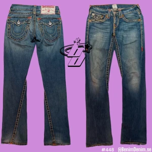 true religion jeans - trueys i modellen Joey Super T😈ytterben 103cm😈innerben 85cm😈 midja rakt över 38cm