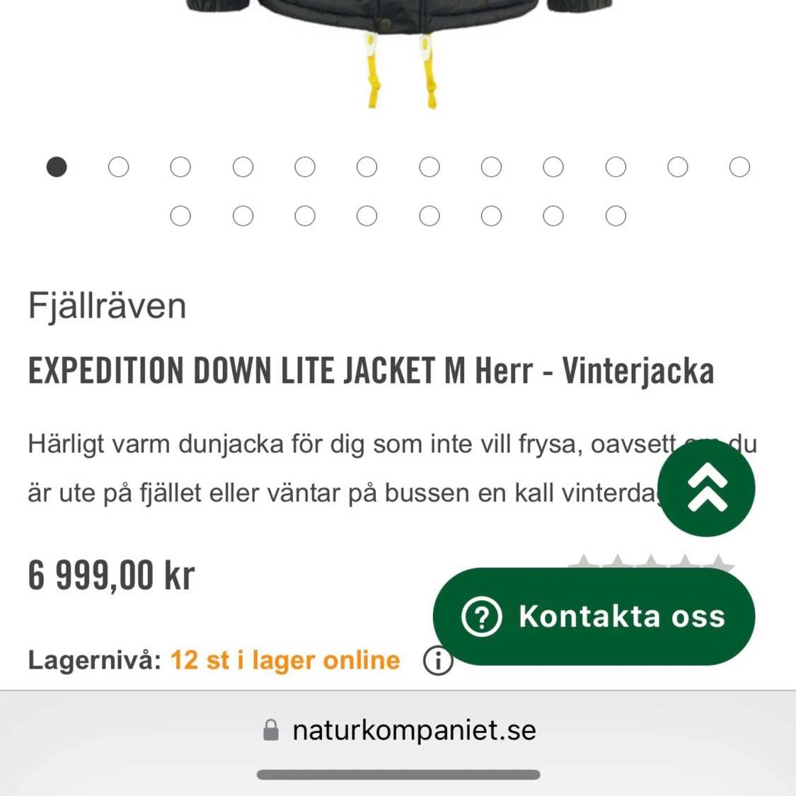 Svart fjällräven jacka - 90