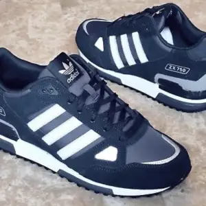 adidas ZX 750 Mens Shoes Trainers Uk Size 8 G40159  Originals  Navy White
