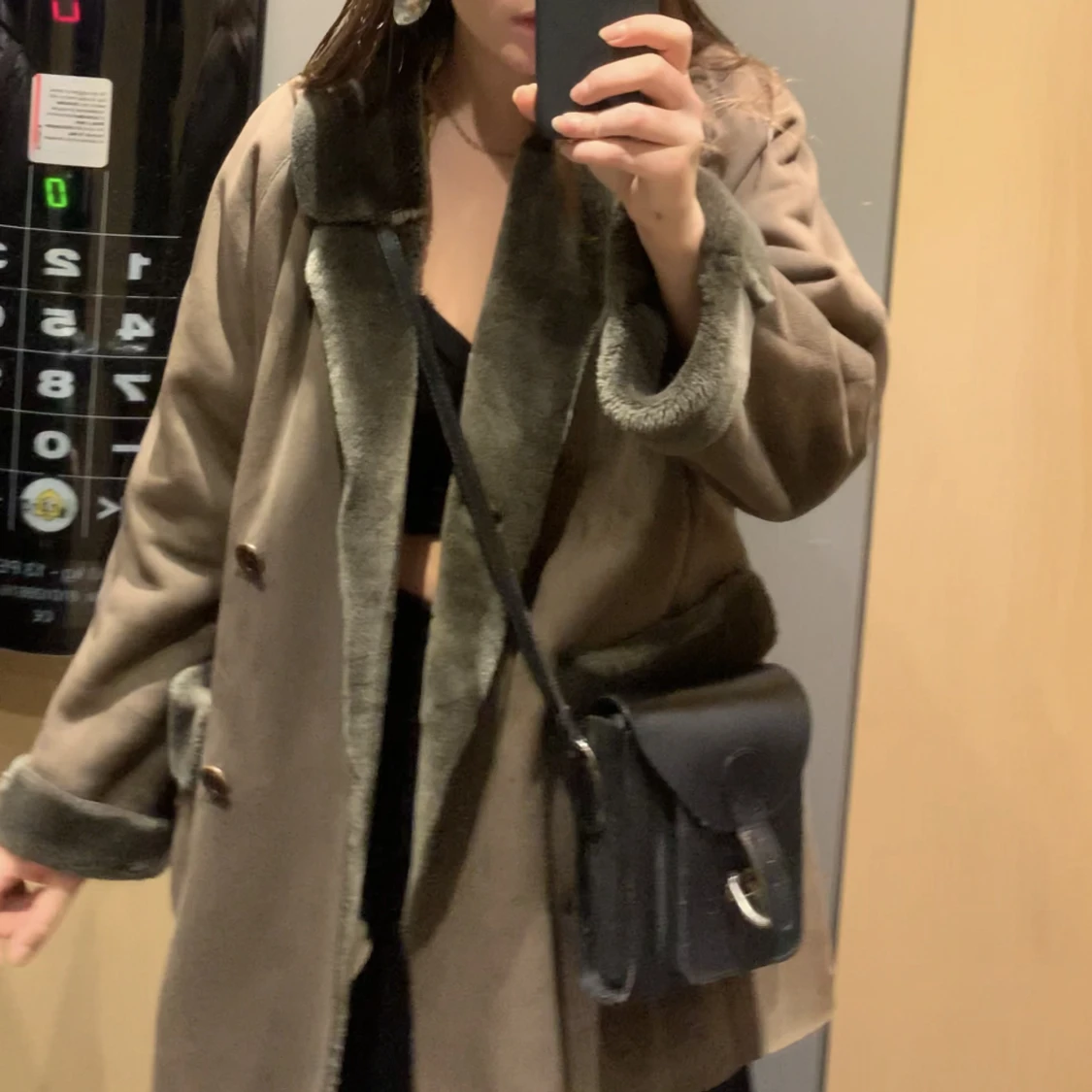 Fodrad vinterkappa   - 90