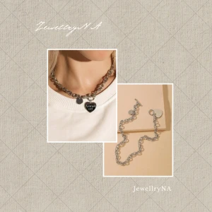 Silver halsband  - Detta halsbandet är min favorit och är väldigt vackert och stilrent. Halsbandet tappar inte färg❤️ Färg:silver Mått: 41,5 Frakt: 25