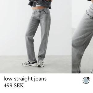 Low waist jeans grå - Jag säljer mina gråa low waist jeans från Gina för att de inte kommer till användning längre. Det är i superbra skick och använda 3-4 par gånger! Jag säljer de för 300kr + frakt