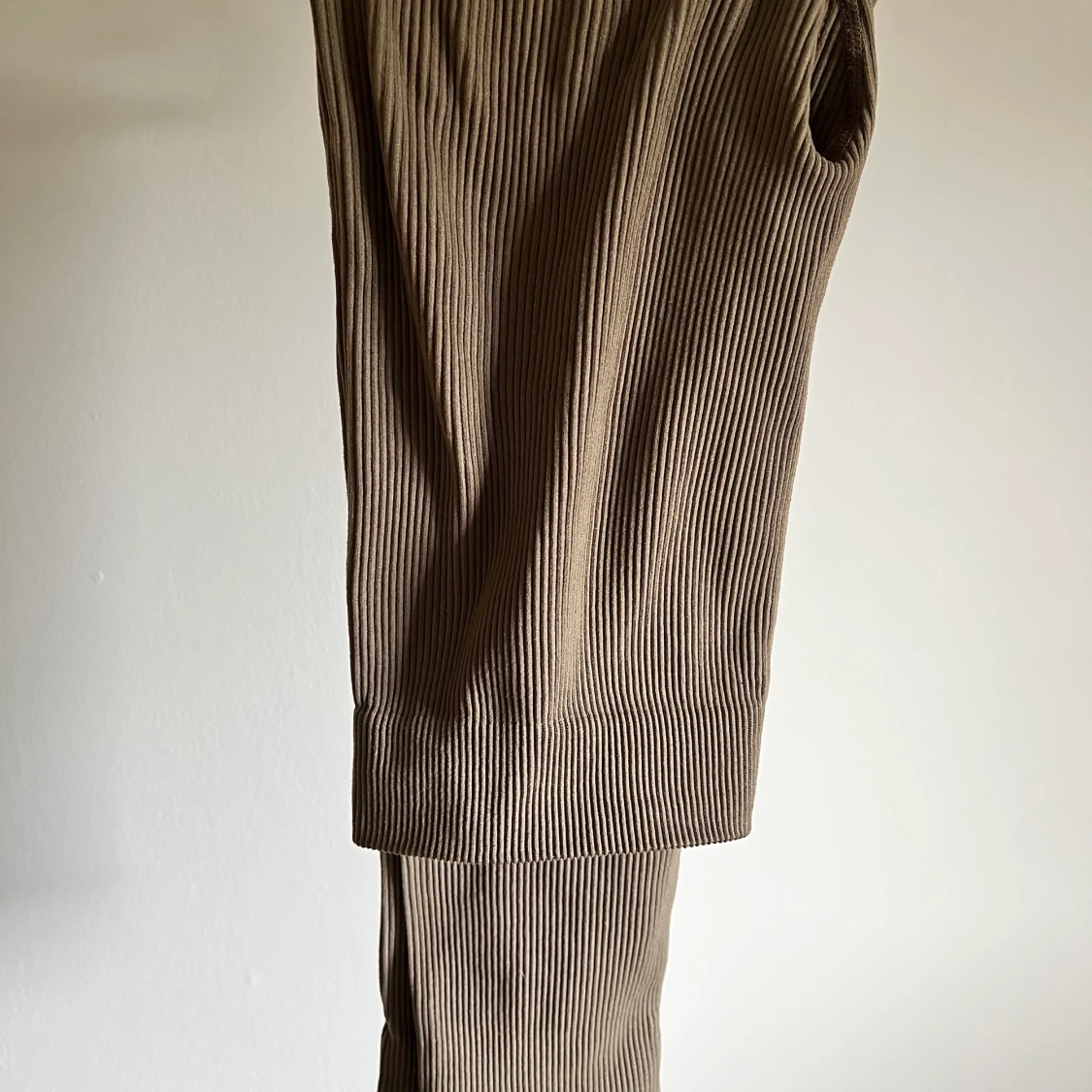 Beige ribbade tights  - 90