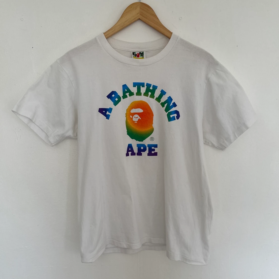A Bathing Ape Rainbow College Tee 