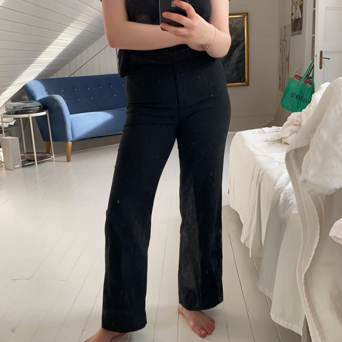Svarta kostymbyxor 