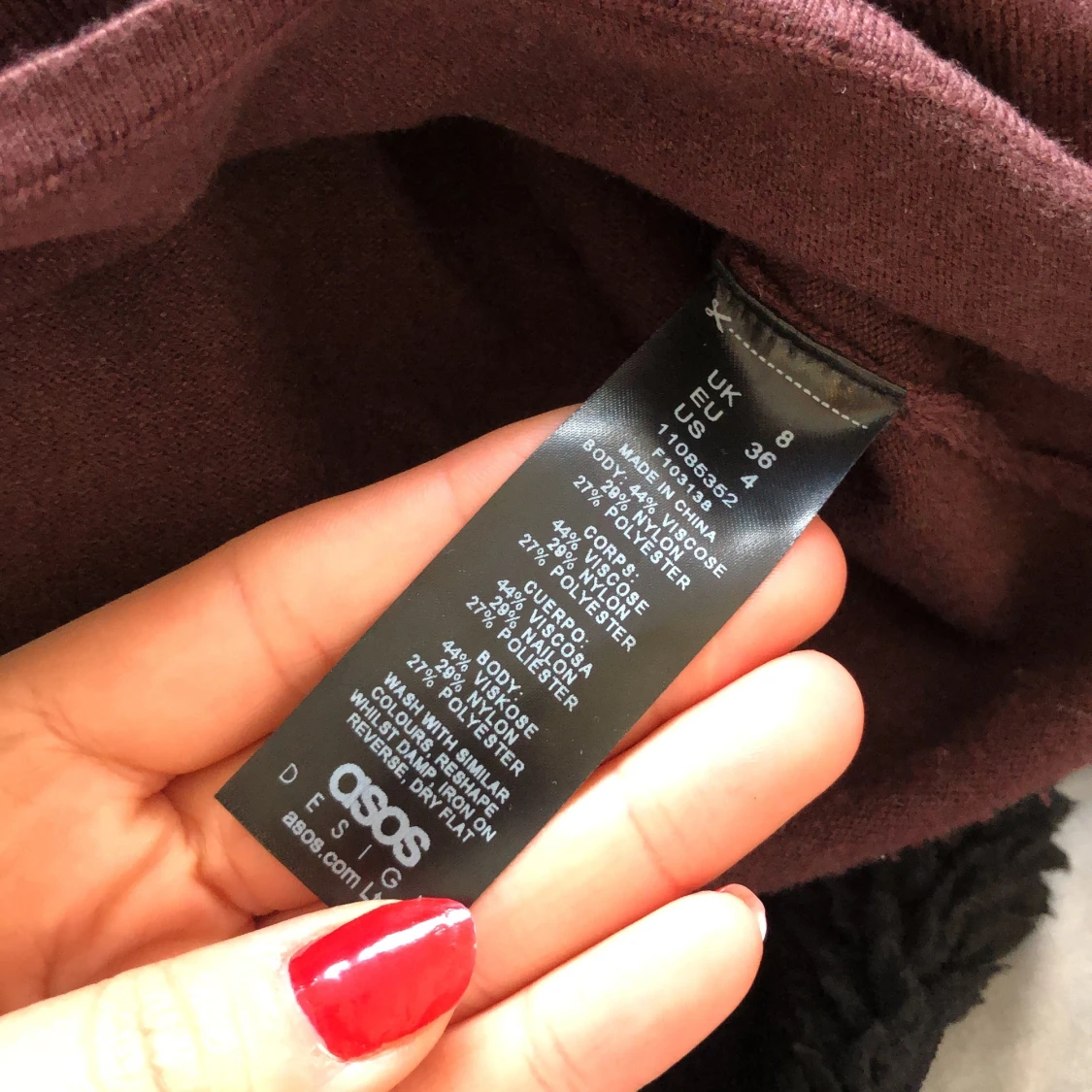 Asos top brun storlek 36 XS  - 91