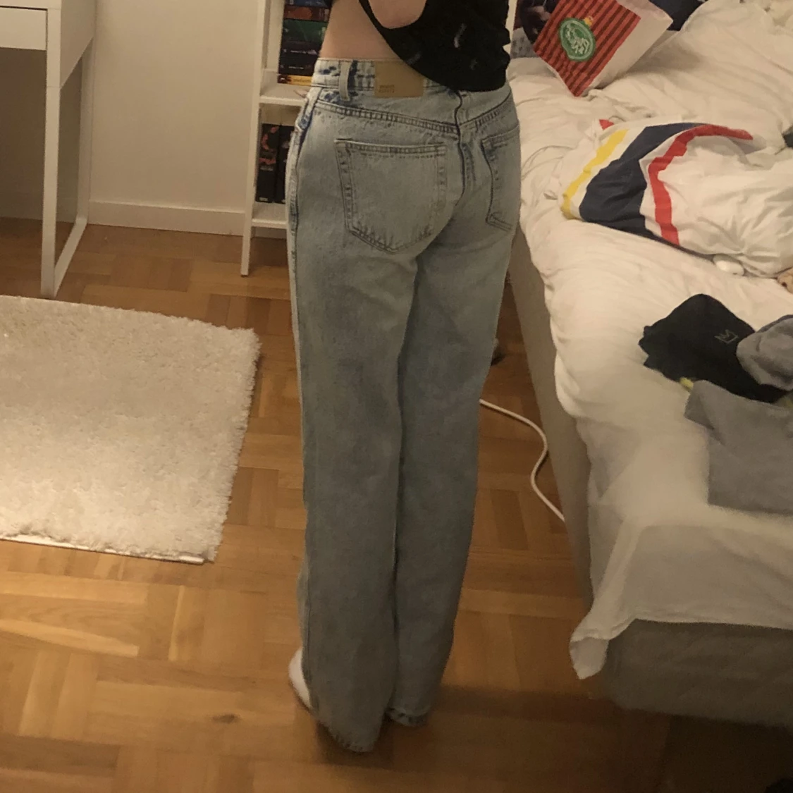 lågmidjade jeans - 90