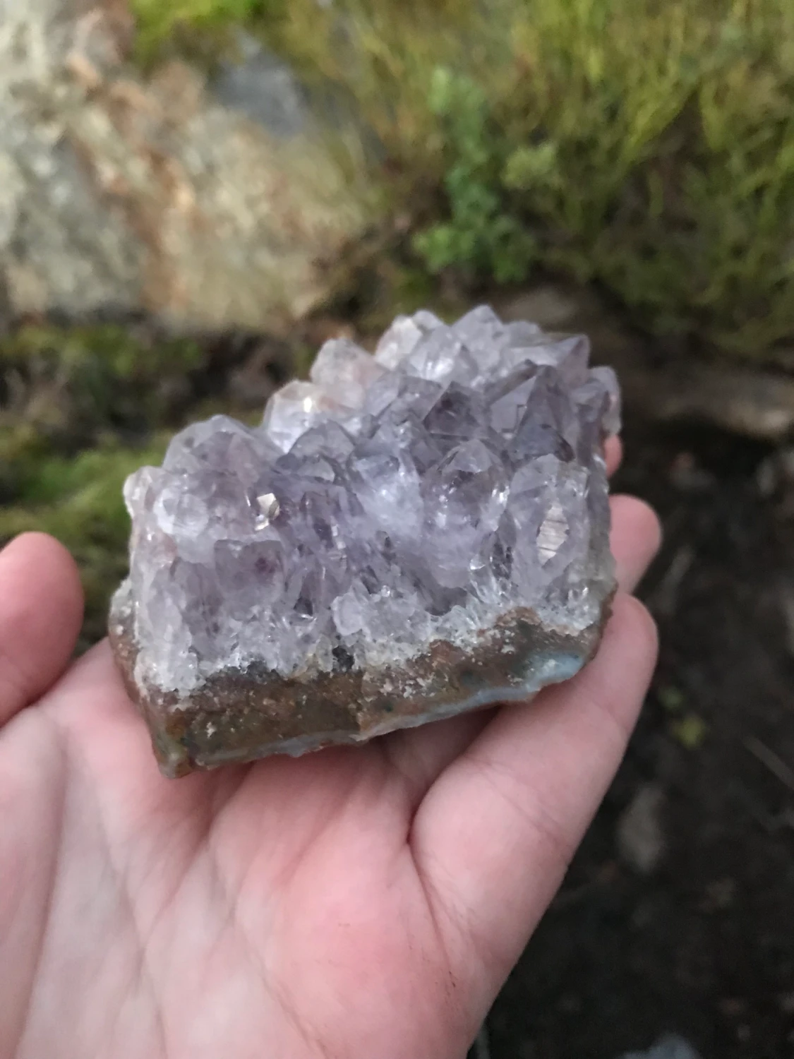 Ametistkluster, stort! - 90