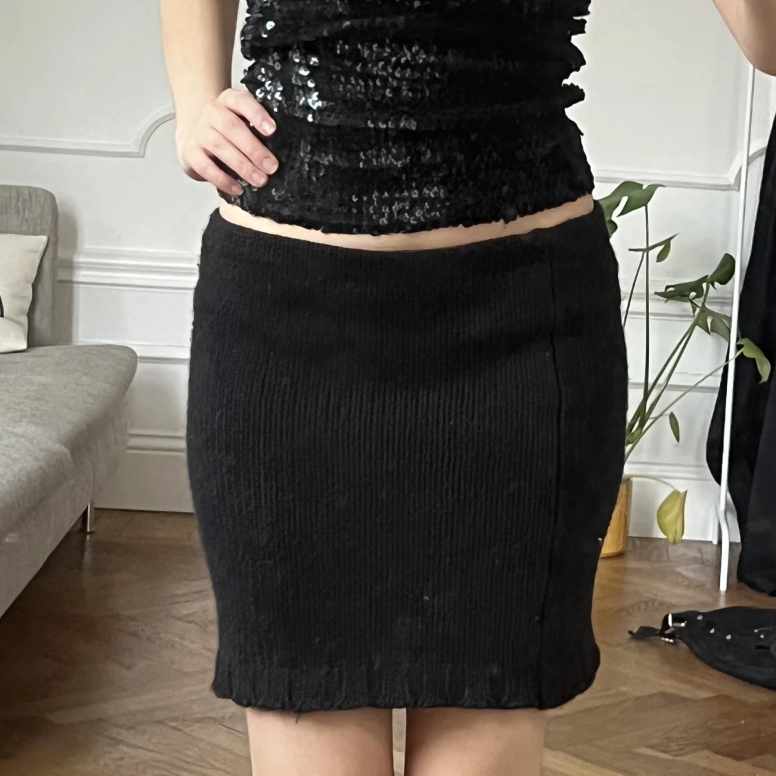 Stickad topp / kjol - 90