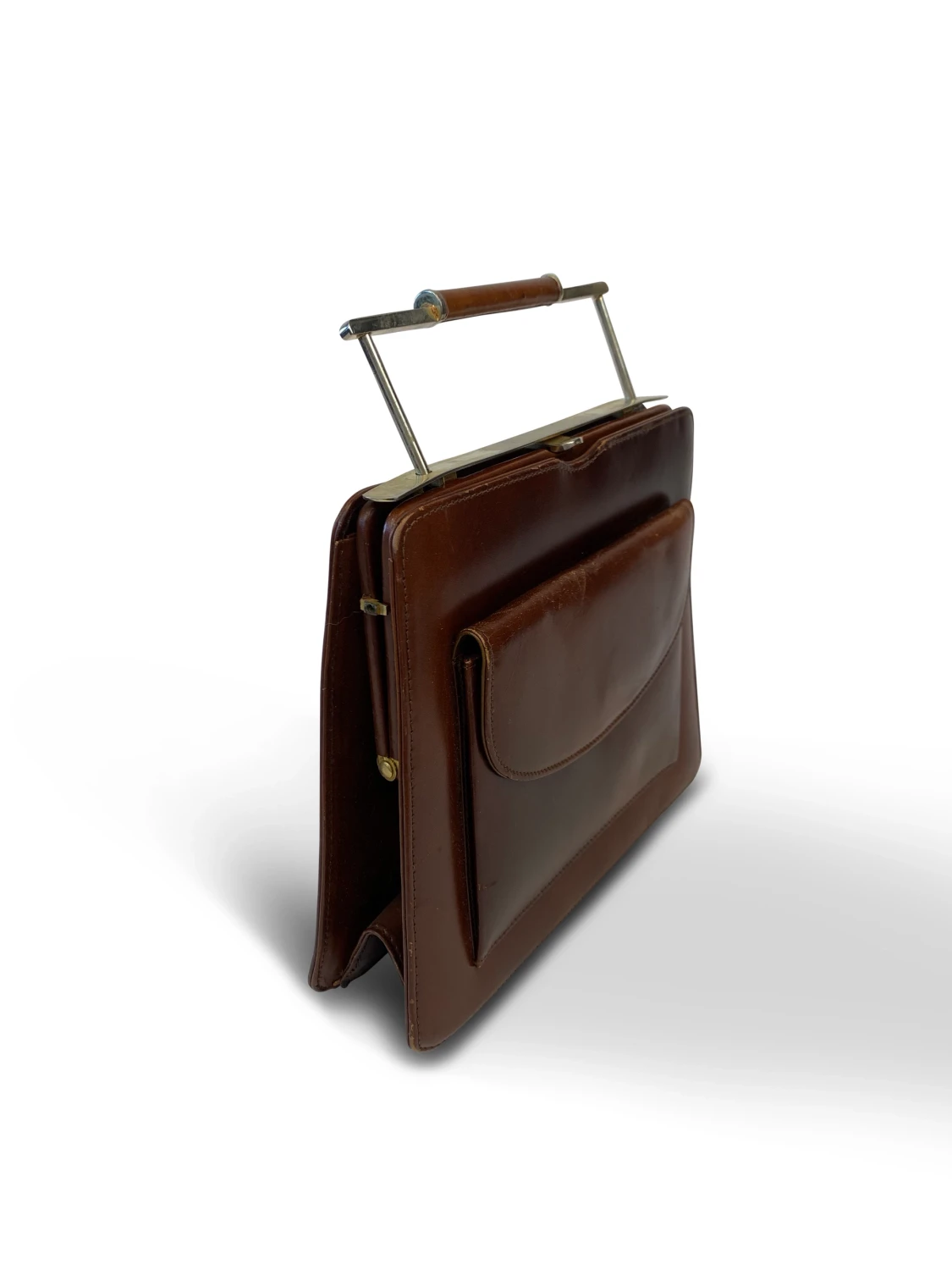 50's Smooth Leather Handbag - 90