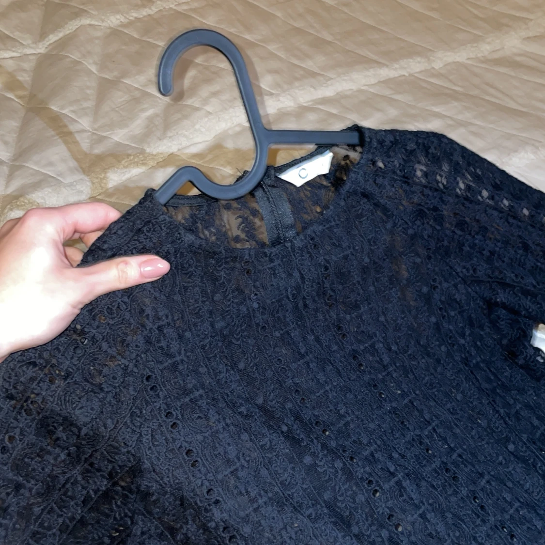 Svart lace blus  - 91