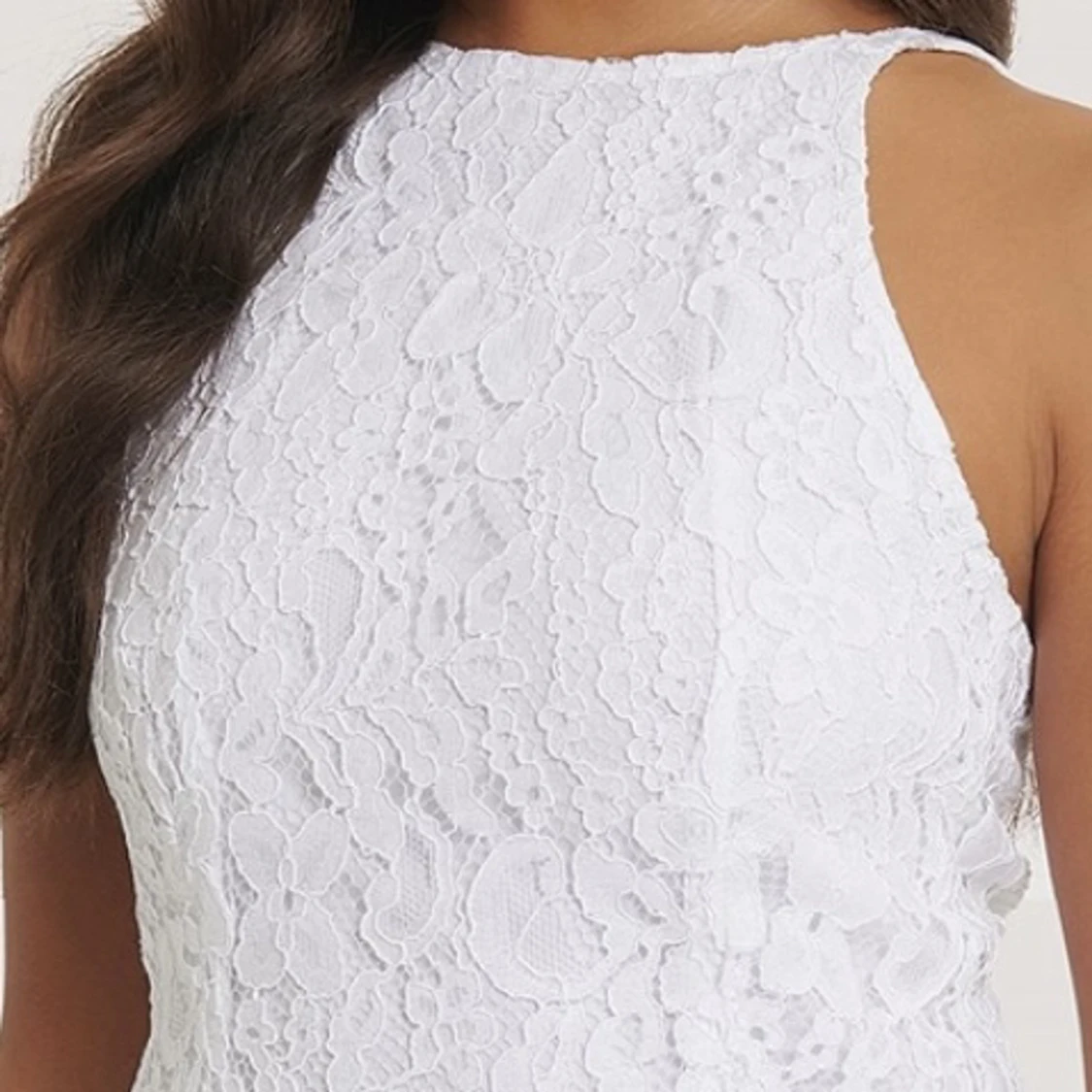 Vit spets topp  - 90