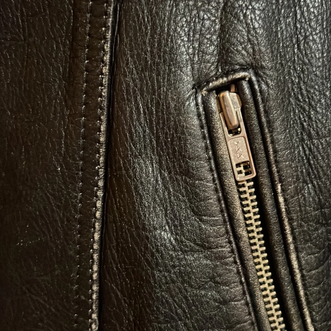 Frifräsig Läderjacka  - 91