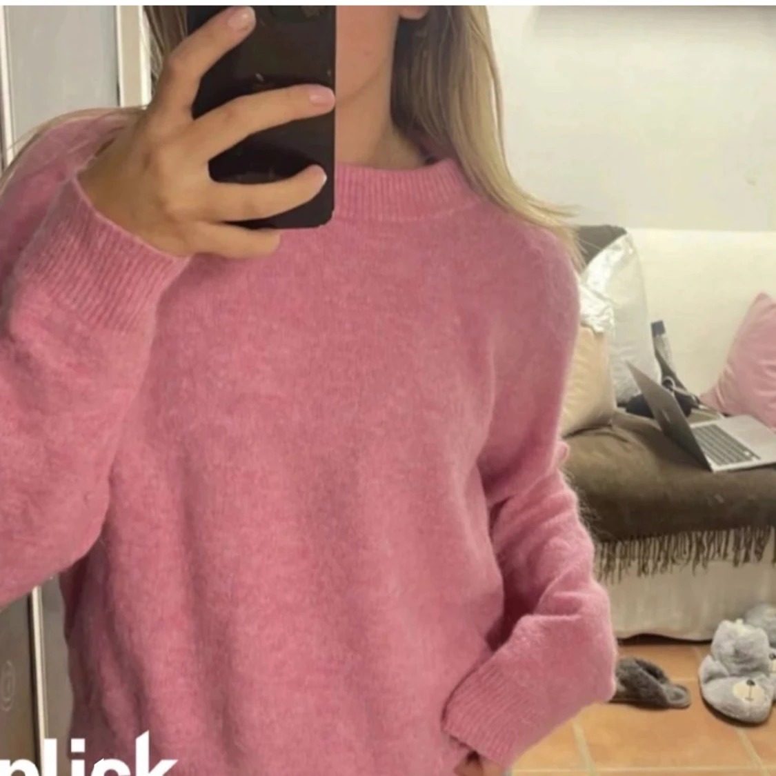 Stickad tröja från zara