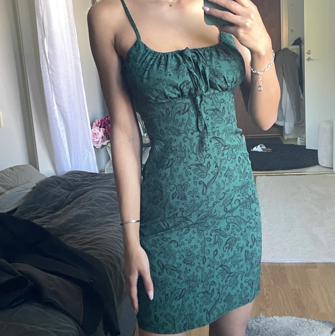 Grön sommarklänning - 91