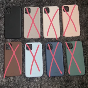 Mobilskal från Holdit i silikon - 8 stycken silikon mobilskal från Holdit i fint skick. Till IPhone 11. Nypris: 149kr styck, mitt pris: 60kr styck + frakt 26kr.