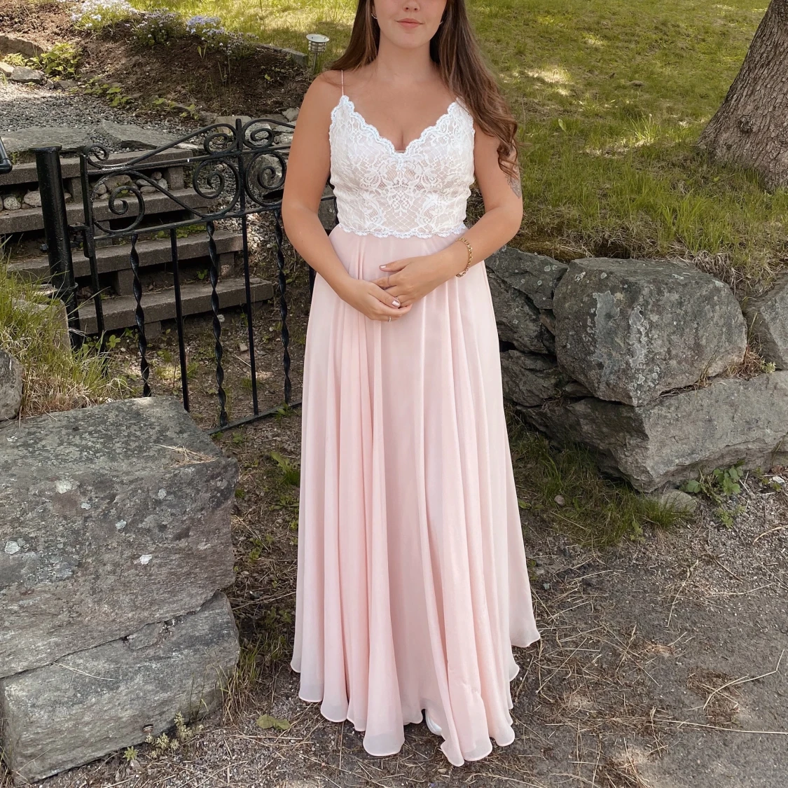 Bal/bröllopsklänning strl S