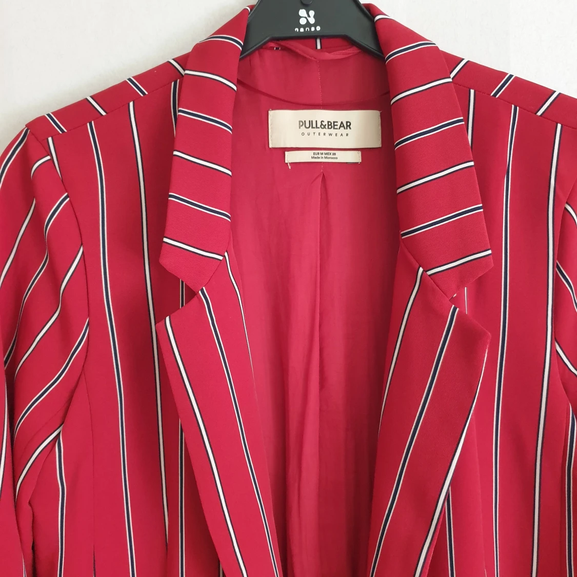 Red blazer made of lightweight fabric size M - 90