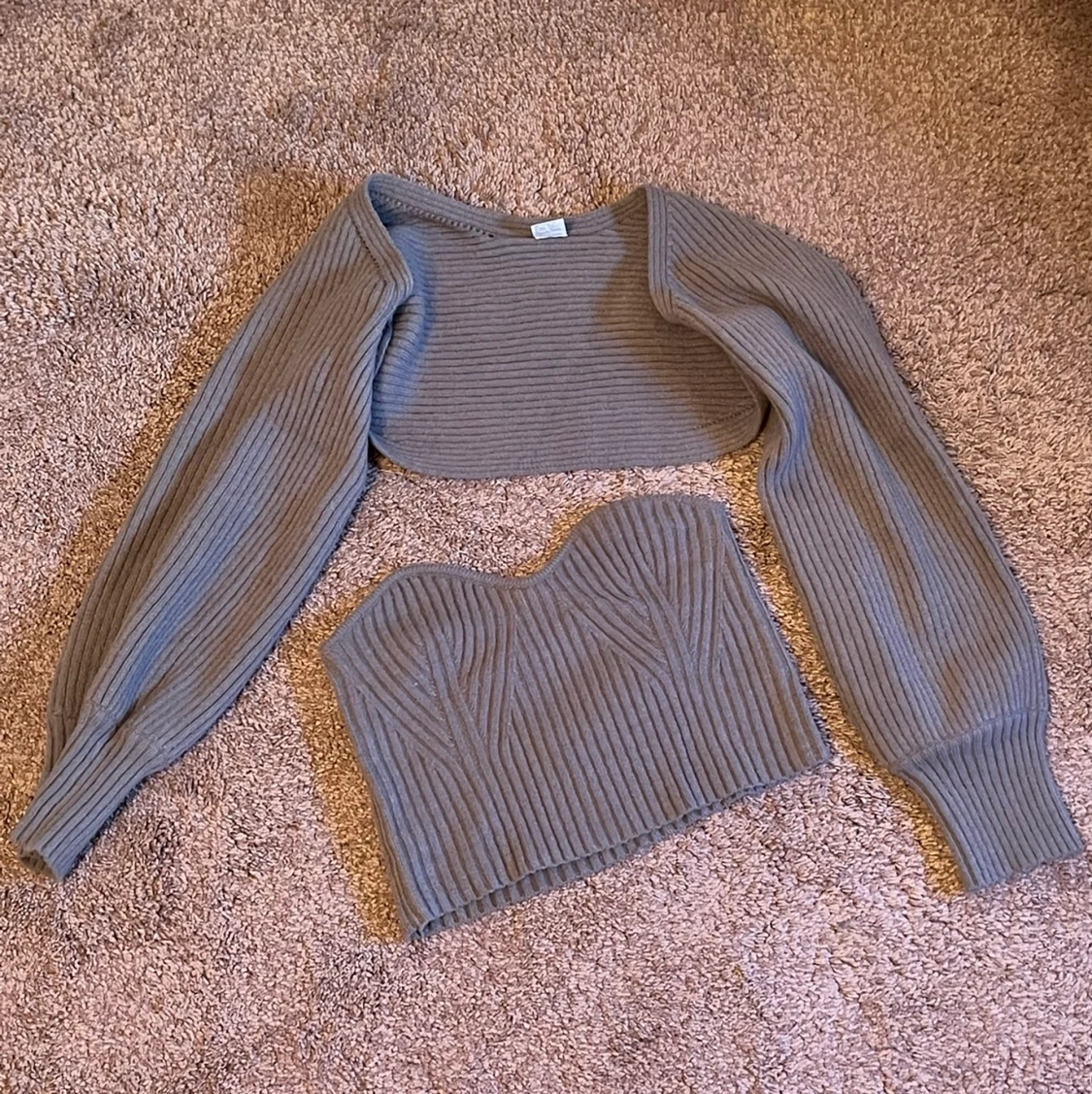 Grå Bandeau topp - 90