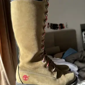 Gröna höga Timberlands 