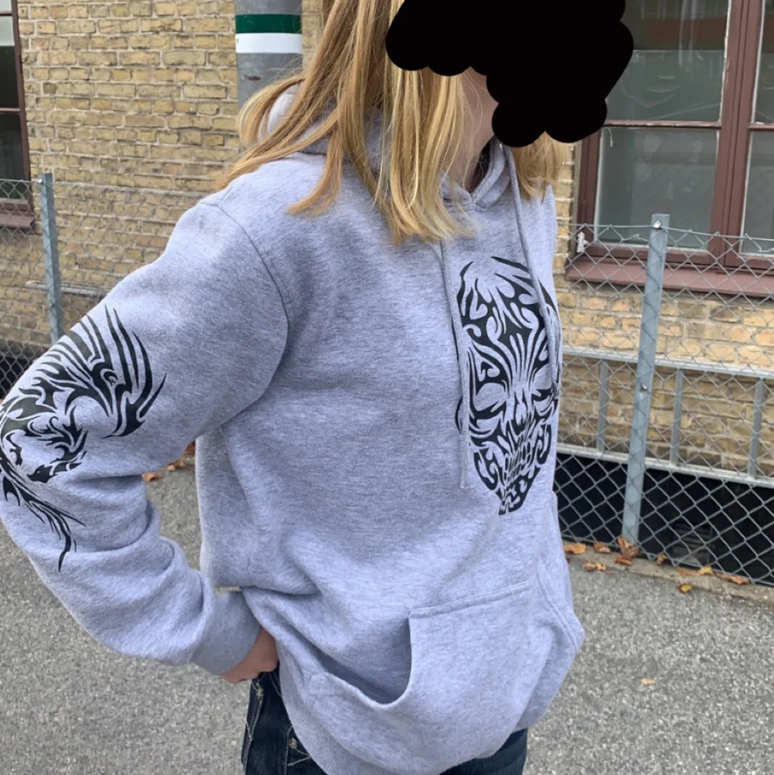 y2k print hoodie 