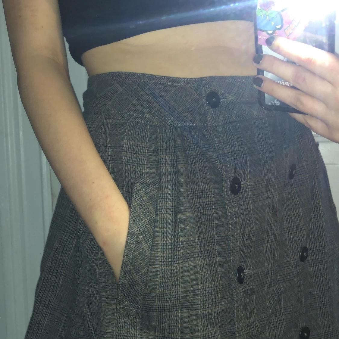 Rutig höstlig kjol  - 90