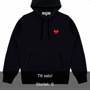 Comme des garcons Play hoodie - En fin CDG hoodie i Storlek S Passar XS - S  Skicka vid intresse!