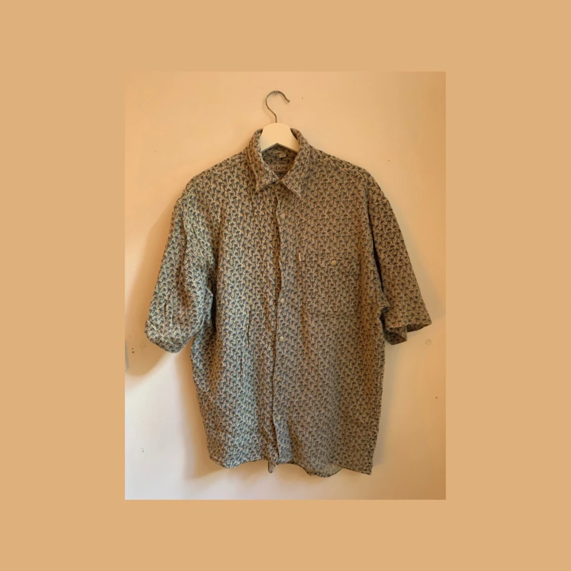 Palm Tree Short Sleeve Button Down - 90