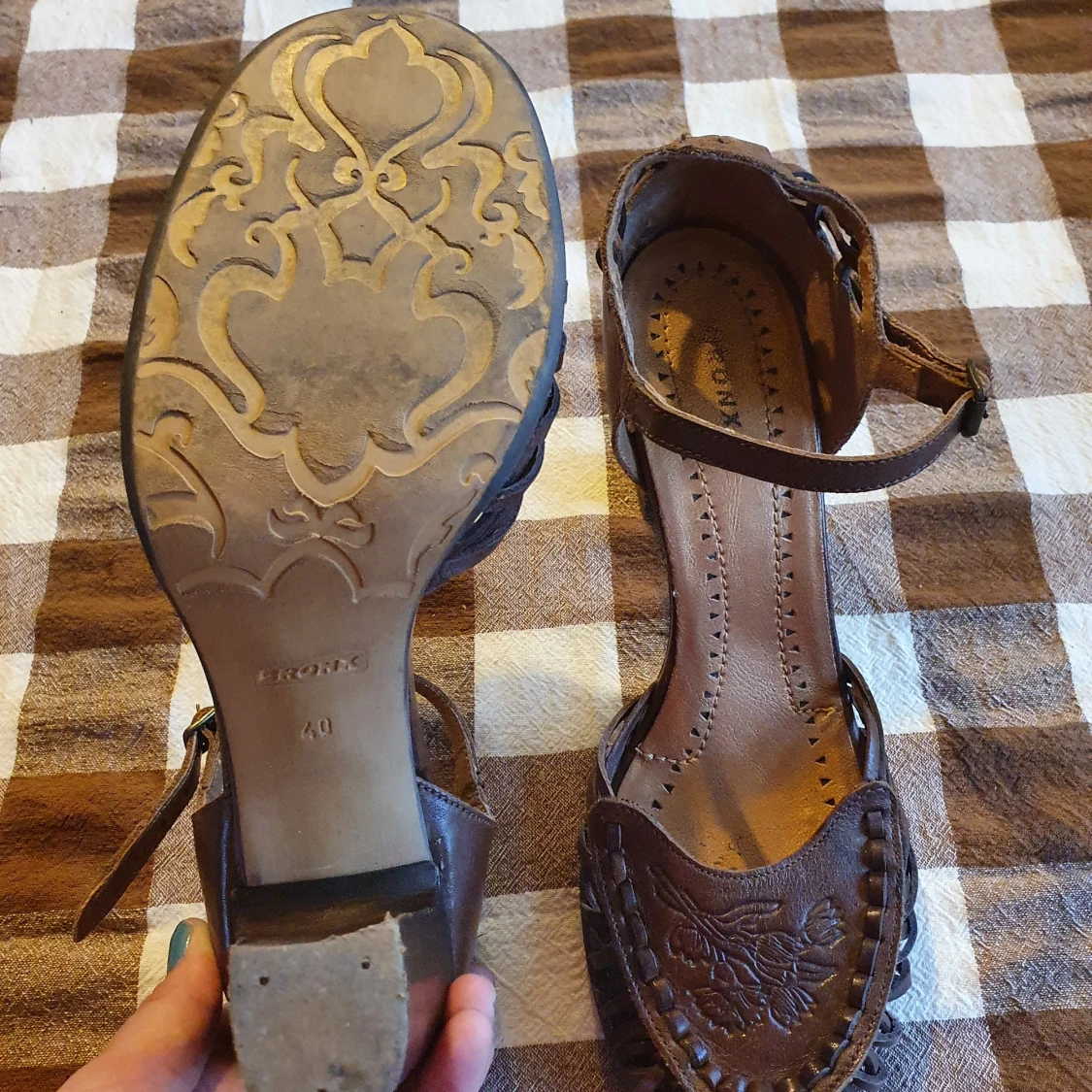 Klackskor läder storlek 40 - 91