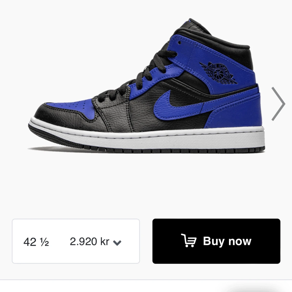 Jordans Mid "Hyper Royal"  - 90