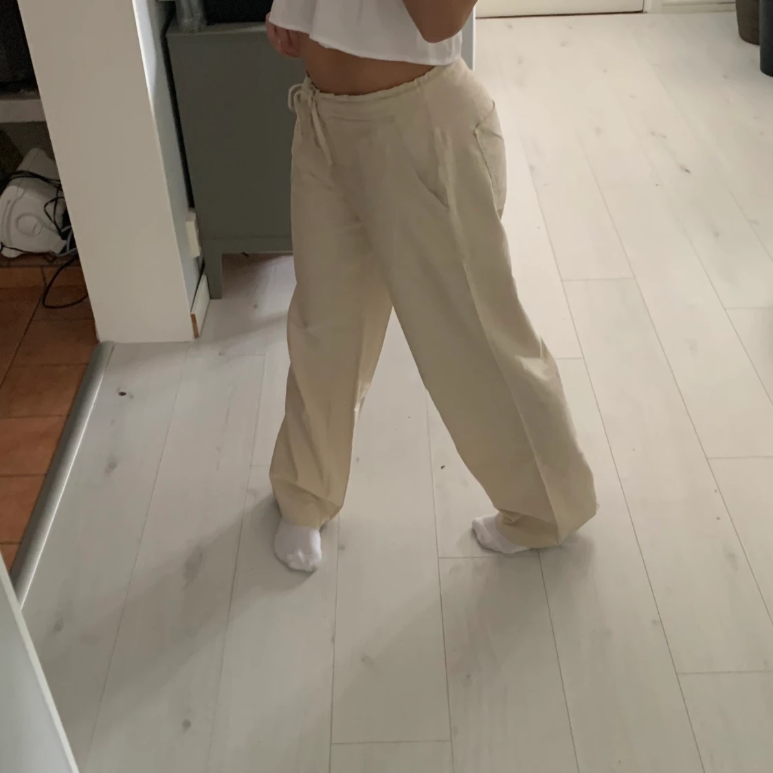 Beiga linnebyxor - 90