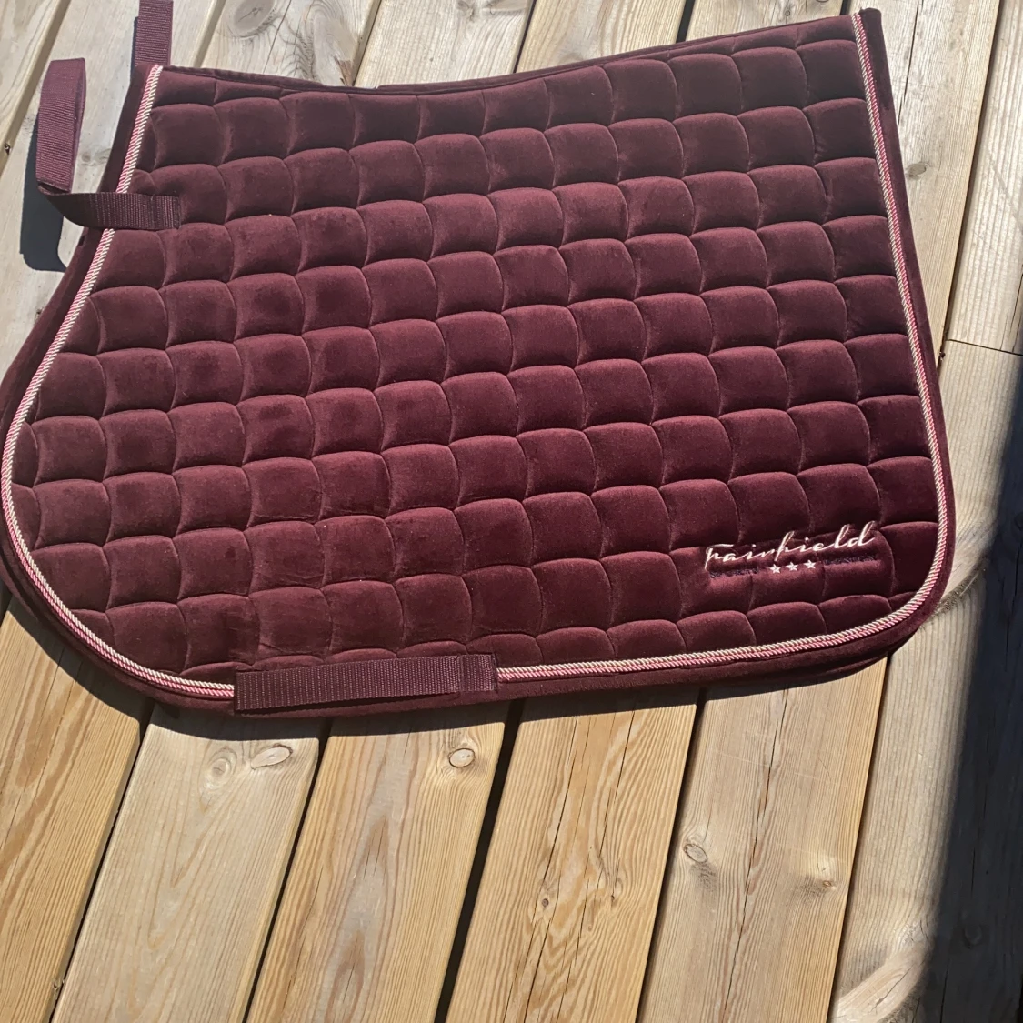 Vinrött schabrak-storlek full(alround)