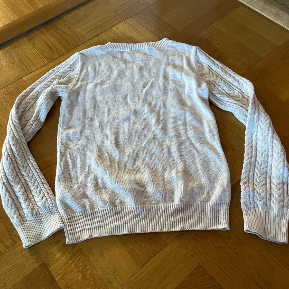 Ljusrosa stickad tröja - 90