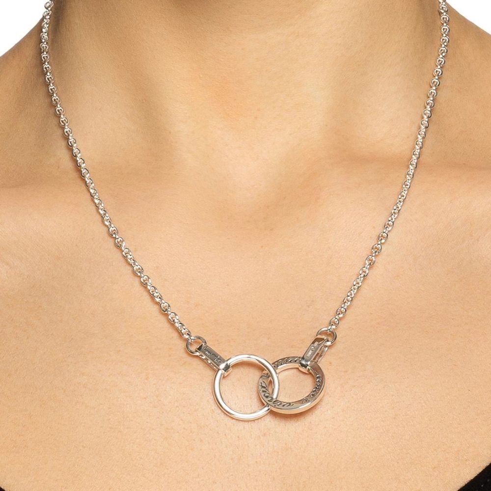 Silver Efva Attling silverhalsband, Twosome necklace | Plick