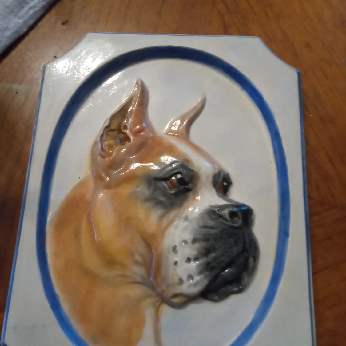 Gipstavla Boxer . - 90