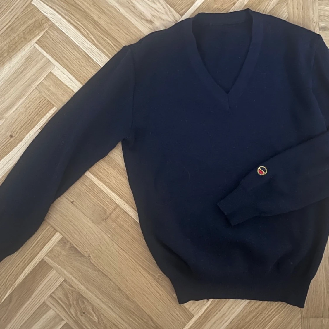 BUSNEL, marinblå tröja, 100% bomull, strl S/M