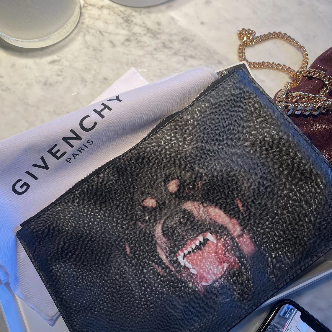 GIVENCHY ROTTWEILER Print Clutch  - 91