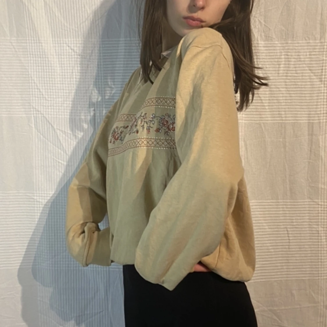 Vintage tröja med krage - 91