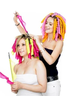 10st locktång spiral curls i 30 cm - Antal 10 st  30cm lång 