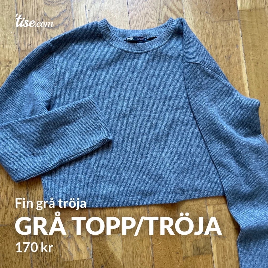 Grå fin tröja