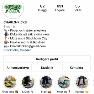 🌟 In och följ oss på våran Instagram! 🌟 - In och följ @charls.kicks på Instagram för mer alternativ av skor. Vi är mer aktiva på Instagram när vi släpper nya sneakers, håll utskick 👀