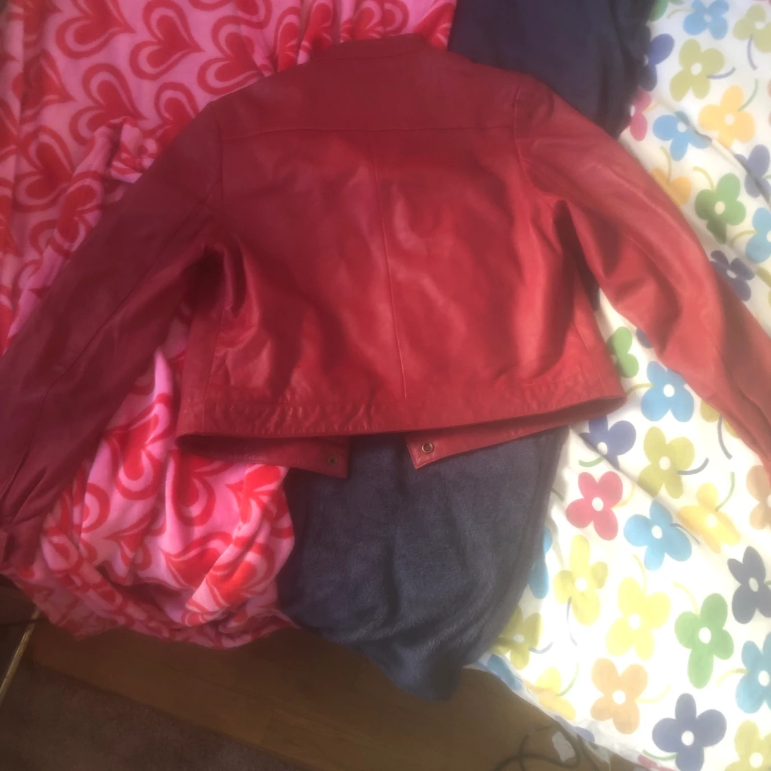 röd Skinnjacka  - 90