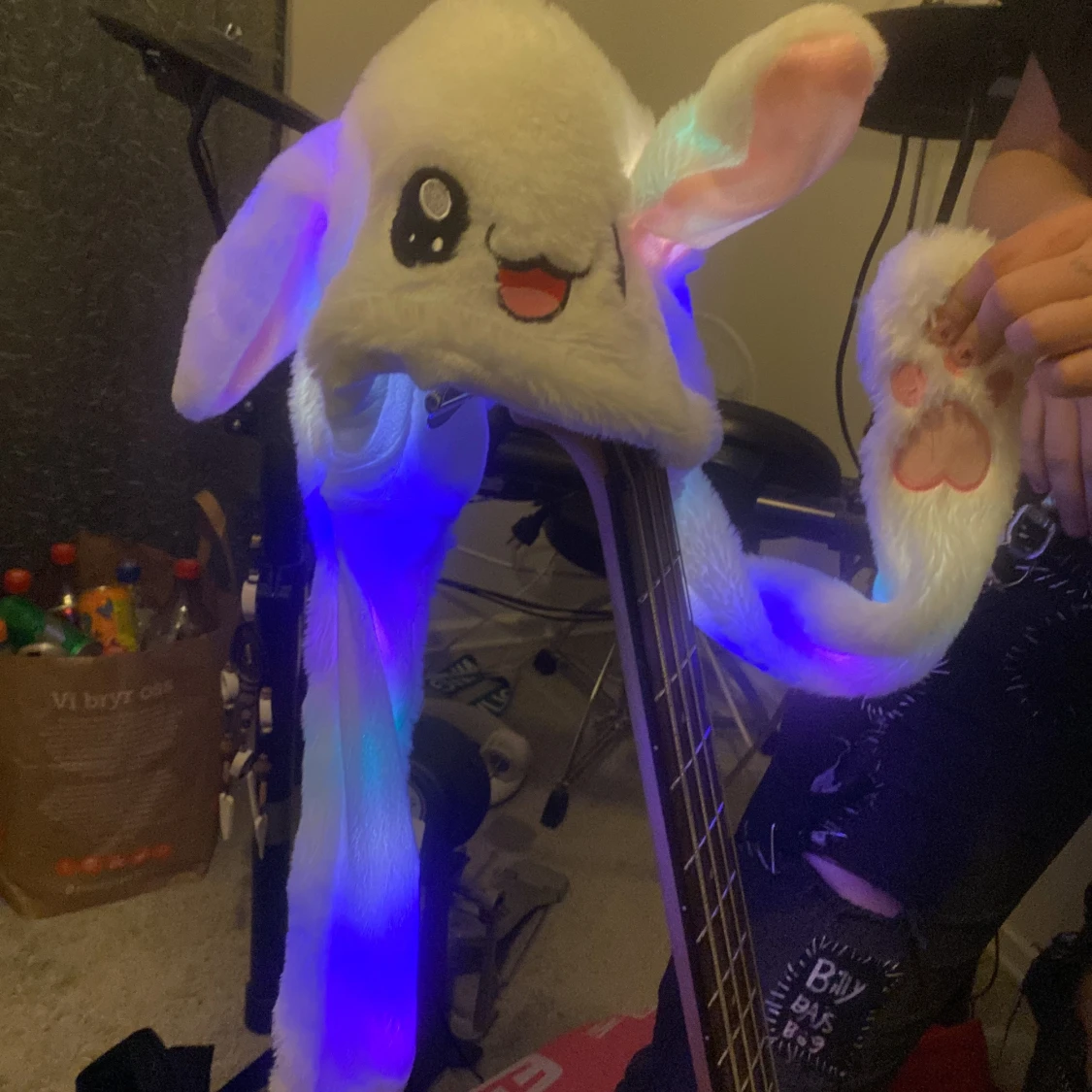 Bunnyhat med leds - 90