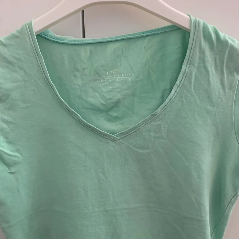 En jättefin sommar t-shirt i blågrön. storlek S😎. Skjortor.