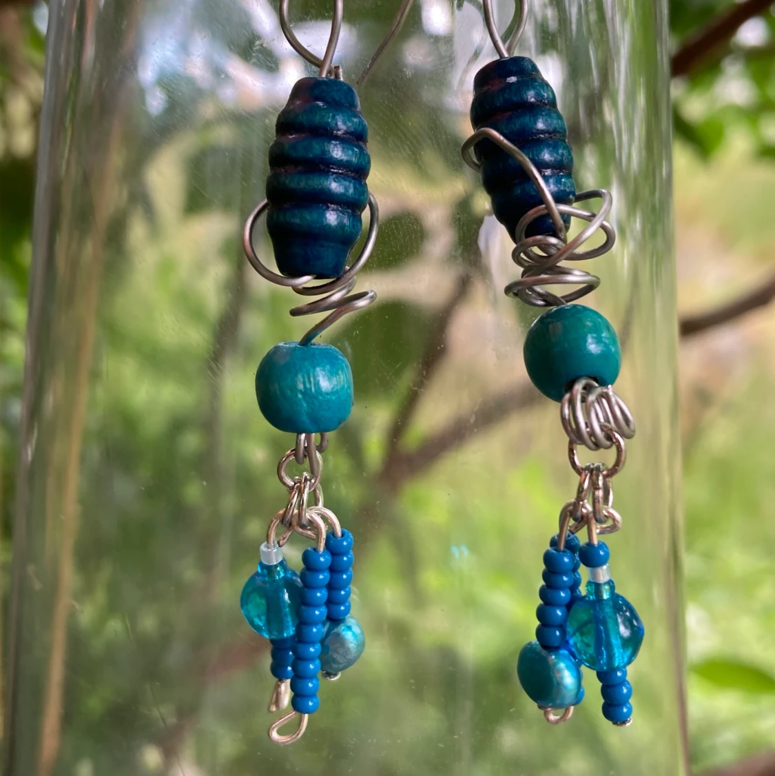 Blå örhängen  - 91