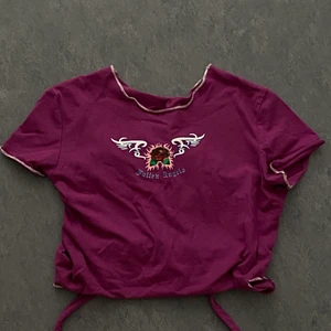 Y2K lila crop top - Strl XS