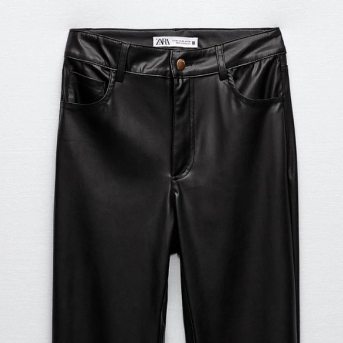 Läderbyxor Zara slits - 90