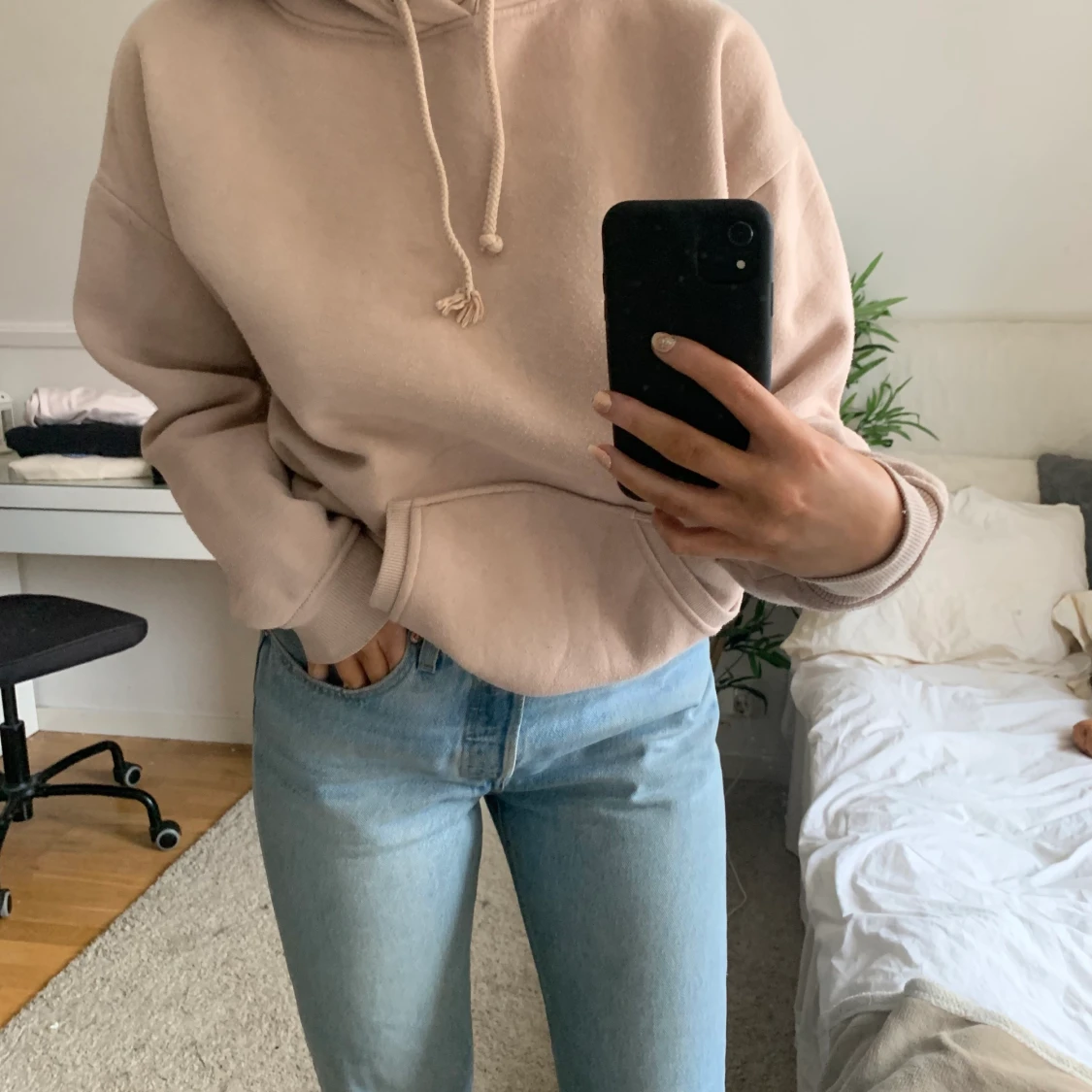 Beige hoodie  - 90