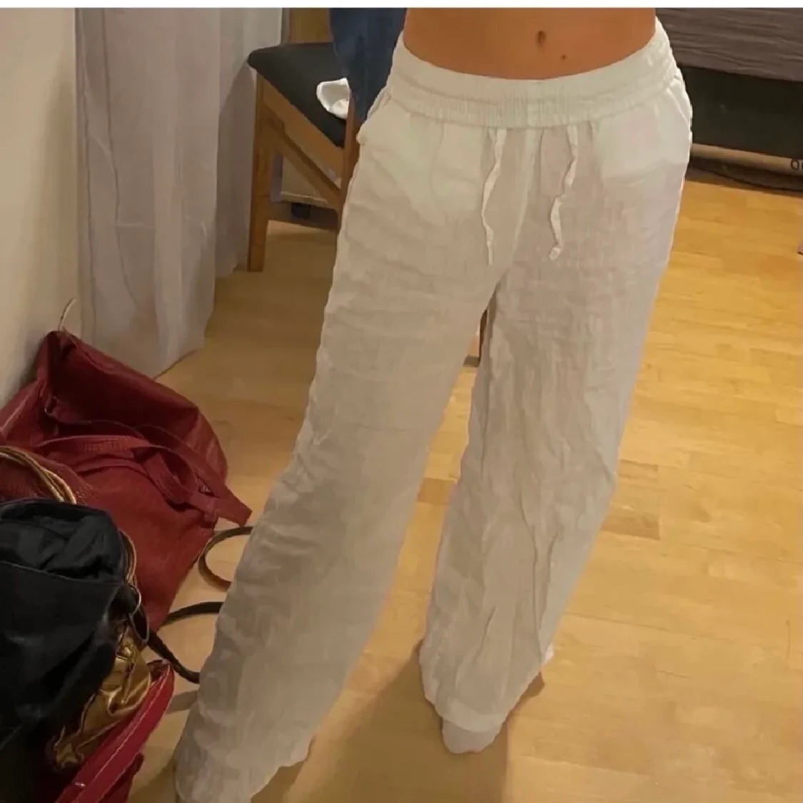 Linnebyxor i storlek M